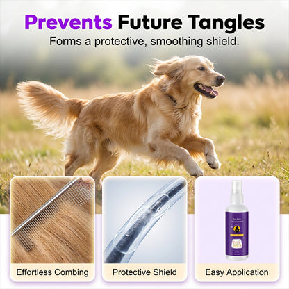 💰Többet vásárol, többet spórol!🐾 Levendulás szőrcsomó oldó spray – Stresszmentes állatápolás！