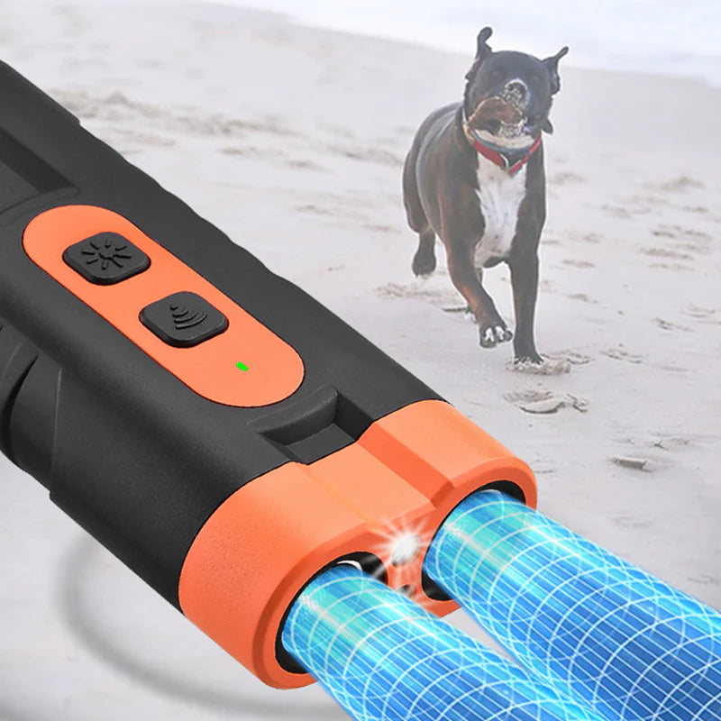 💥🎉30% árcsökkentés🐶 Hordozható kutyariasztó LED lámpával – Biztonságos védelem sétákhoz és kirándulásokhoz！