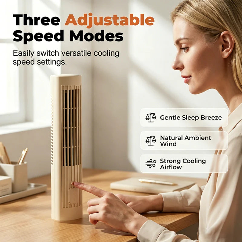 💨🔋 Újratölthető légkeringető ventilátor –✨ Álló és fekvő módban is használható🌀Vezeték nélkül, hosszú üzemidővel