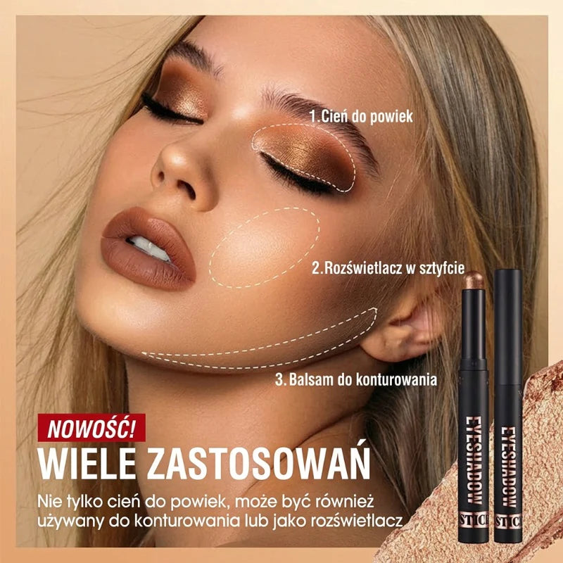 🔥1 vásárol 1 ingyen kap👀2 az 1-ben vízálló szemhéjfesték – smink 5 másodperc alatt! 8 árnyalat + highlighter!