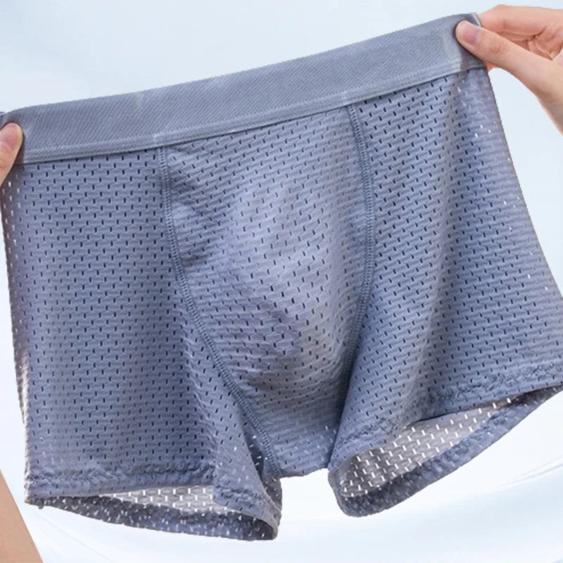 🔥1+1 ingyenes👖Férfi fenékemelő hálós boxeralsó💪 Légáteresztő és vastag párnázás: növelje férfias vonzerejét még ma!
