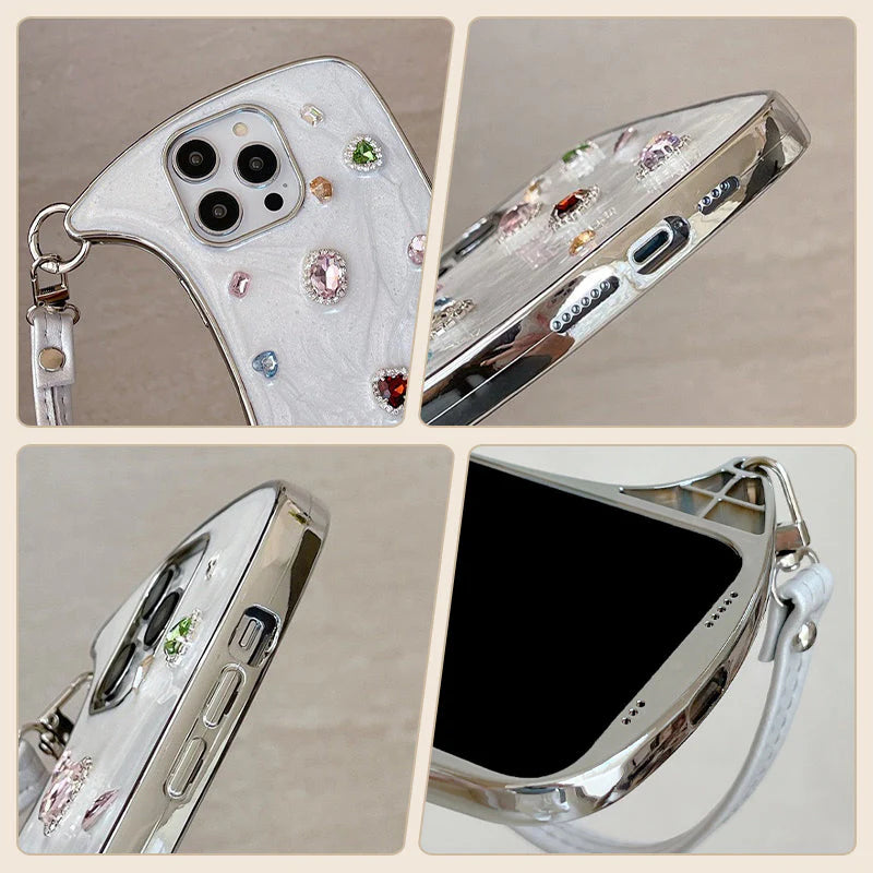 🔥🔝 Legnépszerűbb termékek💎 Műgyöngyös iPhone tok fogantyúval✨ Stílusos TPU telefonhüvely – Precíz kivágások, praktikus hordozás minden iPhone modellhez!