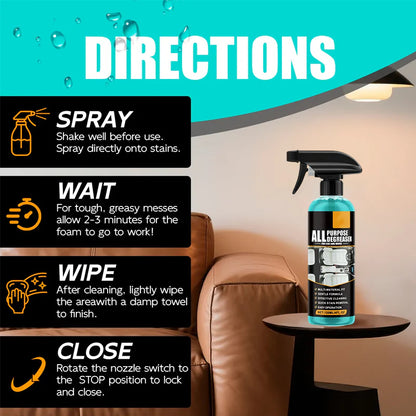 🔥🔥2+2 ingyenes🧼 Multifunkciós zsírtalanító spray 🍋 Biztonságos, családbarát tisztítószer – Könnyű spray alkalmazás, makacs zsírokkal egyszerűen vége!