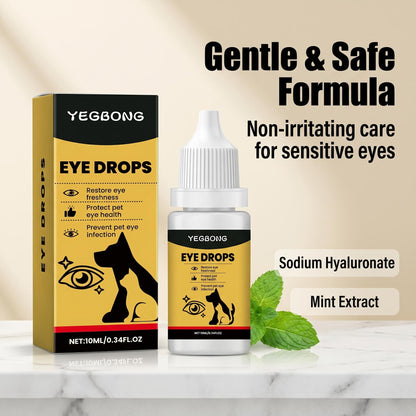 📢🎁1+1 INGYEN 👁️🐾 Könnyfolt-eltávolító + hialuronsav – Gyengéd védelem por, pollen és szél ellen！