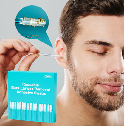 🔥🔥48+24 ingyenes😜50% árcsökkentés👂 Biztonságos, fájdalommentes fültisztítás!🌱 Környezetbarát fültisztító tampon – Mosható, többcélú használat felnőtteknek, babáknak és állatoknak!