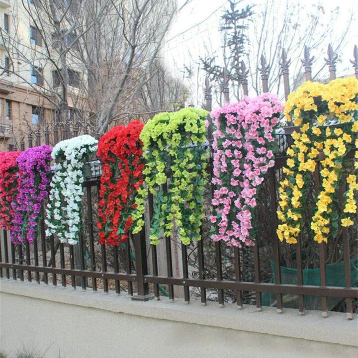 🎁 Tökéletes ajándék minden alkalomra🌸 Függő mű orchidea csokor – Élethű, tartós és romantikus dekoráció!