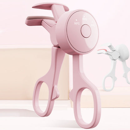👁️✨ Fűthető elektromos szempillagöndörítő – 10 másodperc alatt gyönyörű ív, 3 hőmérsékleti beállítással! 💖💪