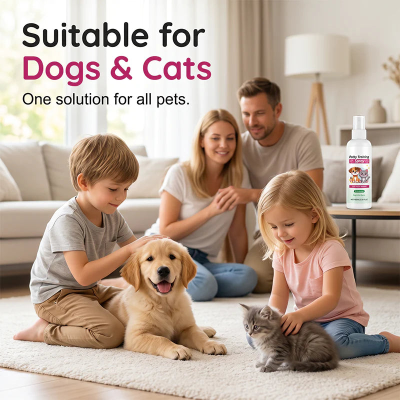 🔥2+2 INGYEN (4 db)🐶🐱 Tisztasági nevelő spray kutyáknak és macskáknak – elősegíti a tisztasági nevelést ✨