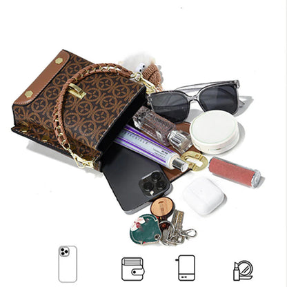 🎁Ingyenes ajándék-🎊Gyönyörű medál👜✨Elegáns geometrikus mini válltáska – Prémium PU bőr, sokoldalú és rendezett！