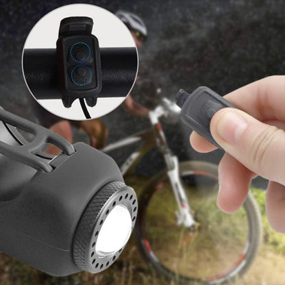 🔥Hegyi kerékpár elektronikus csengő🚴 Erős fényű újratölthető bicikli lámpa🔔 2 az 1-ben kerékpárlámpa + kürt – 110dB hangjelzés, IPX5 vízálló és USB tölthető!