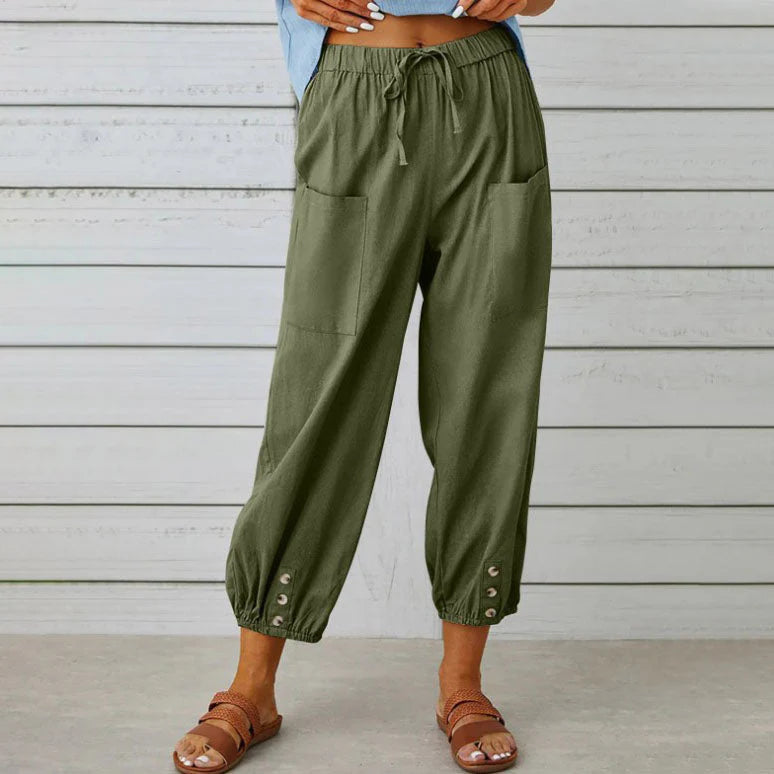 😜40% árcsökkentés👖💖 Puha pamut-len szövet – Lélegző, nem gyűrődik, napokig kényelmes!