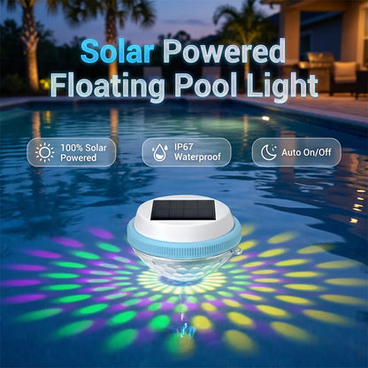 🌙🔝 Legnépszerűbb termékek🛡️ IP68-as vízállóság🏊‍♂️☀️ Napenergiával működő, úszó LED-es medencevilágítás💡