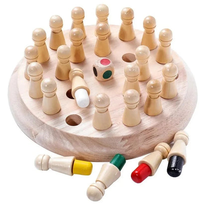 😊70% kedvezmény az eredeti árból♟️Fa memóriapárosító sakkjáték – Tanulj játékosan + Fokozd az agy teljesítményét!
