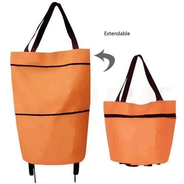 🛒✨2 az 1-ben bevásárlószatyor, összecsukható zöld szatyor – Tökéletes bevásárláshoz! 🛍️💪