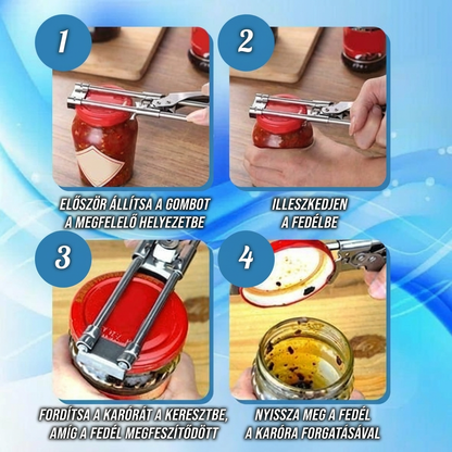 🔥1 vásárol 1 ingyen kap🔝Magas minősítésű, prémium minőségű🔧Állítható rozsdamentes acél palacknyitó – csúszásgátló + erőfeszítés-megtakarító!