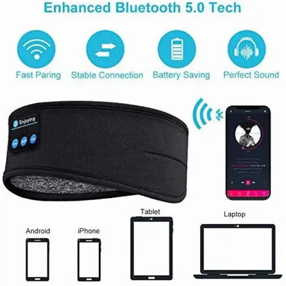 ✋28% kedvezmény😴Bluetooth 5.0 Sleep Headband – 10 óra lejátszási idő mély, fájdalommentes alváshoz!