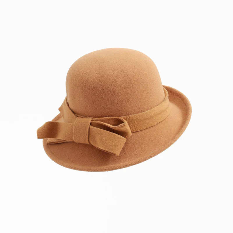 😊70% kedvezmény az eredeti árból🎩 Női vintage kalap nagy masnival – Retro stílus és kényelem minden napra!