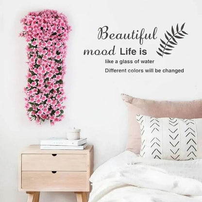 🎁 Tökéletes ajándék minden alkalomra🌸 Függő mű orchidea csokor – Élethű, tartós és romantikus dekoráció!