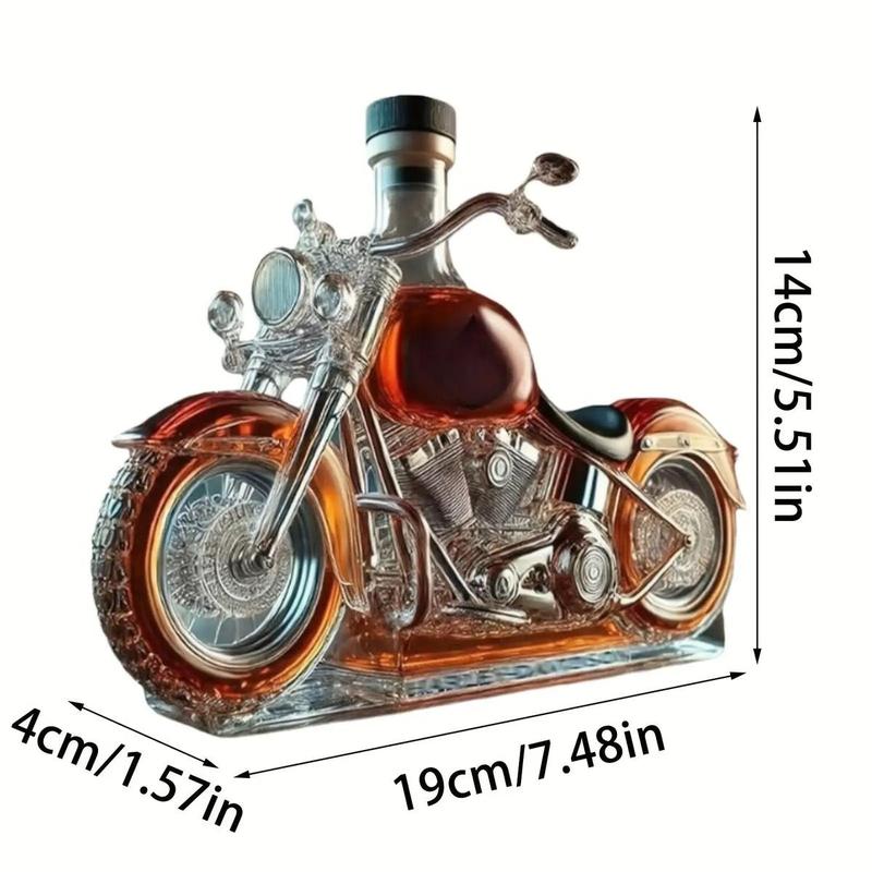 🏍️ Motorkerékpár alakú whisky dekanter – Egyedi dekor és ital tároló!