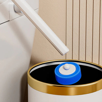 🎁Ingyenes 24 db tisztítóvatta✨Hosszú nyeles higiénikus WC tisztító🚽360° forgó fejű WC-kefe – Előadagolt tisztítószerrel, mélyen tisztít és antibakteriális!