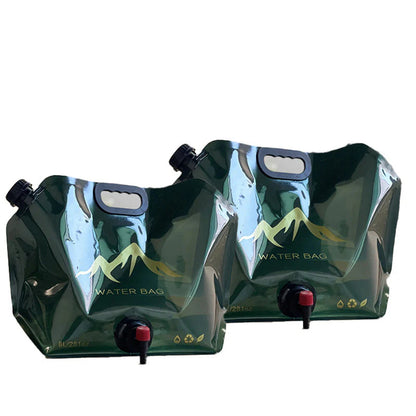 💧 IDŐKORLÁTOS 50% KEDVEZMÉNY! 🏕️ Összecsukható kültéri víztartály – 8 literes űrtartalom, csap, összecsukható 🌲