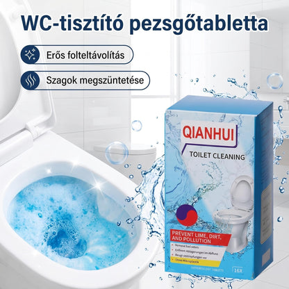 🎁🔥12+4 ingyenes🚽 Citromillatú WC-tisztító tabletták✨ Makacs foltok nélkül, hosszú távú frissesség a fürdőszobában!