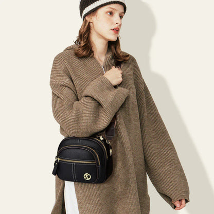 🎉45% árcsökkentés✨Keresztpántos elegáns kézitáska👜Boho stílusú többfunkciós bőr táska – Állítható széles vállpánt, többrekeszes rendezett tárolás!