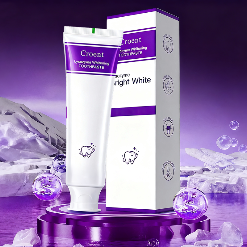 🎁🔥Ingyenes fogkefe🦷💜 Lizoenzim fehérítő fogkrém – Három hatás egy csomagban: fehérítés, tisztítás, friss lehelet!