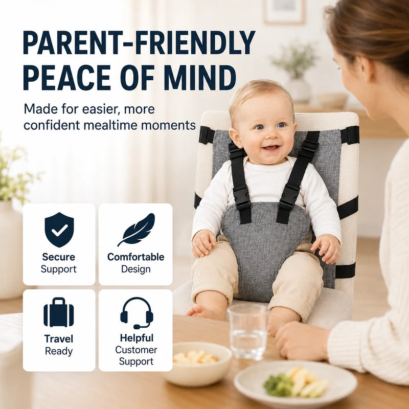 🍼 🪑 Hordozható bababiztonsági hám –  pontos heveder, állítható, könnyen szállítható! ✨💪