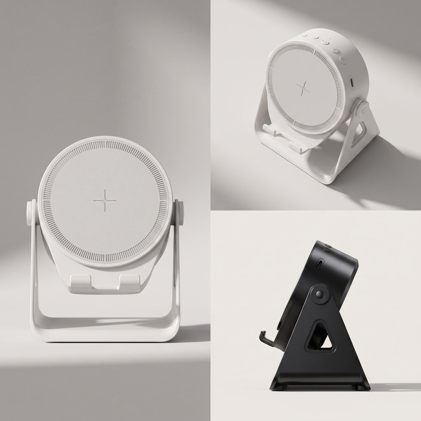 🧲🎵 Bluetooth hangszóró + mágneses állvány egyben – 360°-os forgathatóság, erős rögzítés, kompakt formában 🔊📱