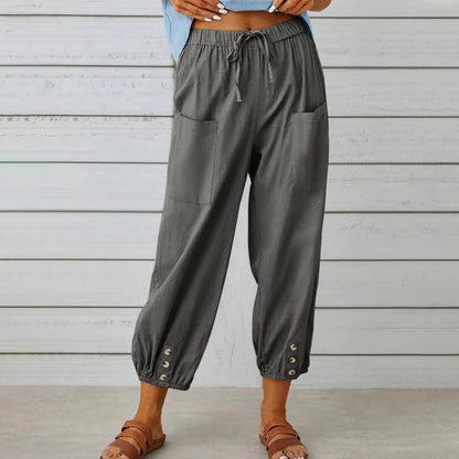 😜40% árcsökkentés👖💖 Puha pamut-len szövet – Lélegző, nem gyűrődik, napokig kényelmes!