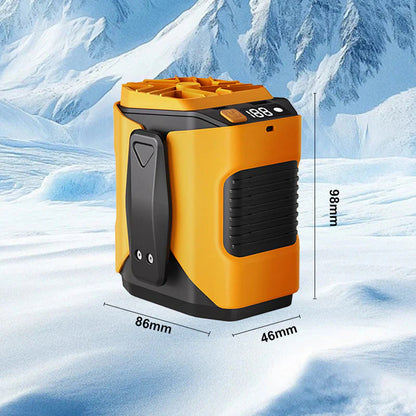 🎁Ingyenes ajándék🌬️ Széles szögű hűtő ventilátor💨 100 fokozatú nyakventilátor – 6000mAh akku + zseblámpa + töltő!🏖️