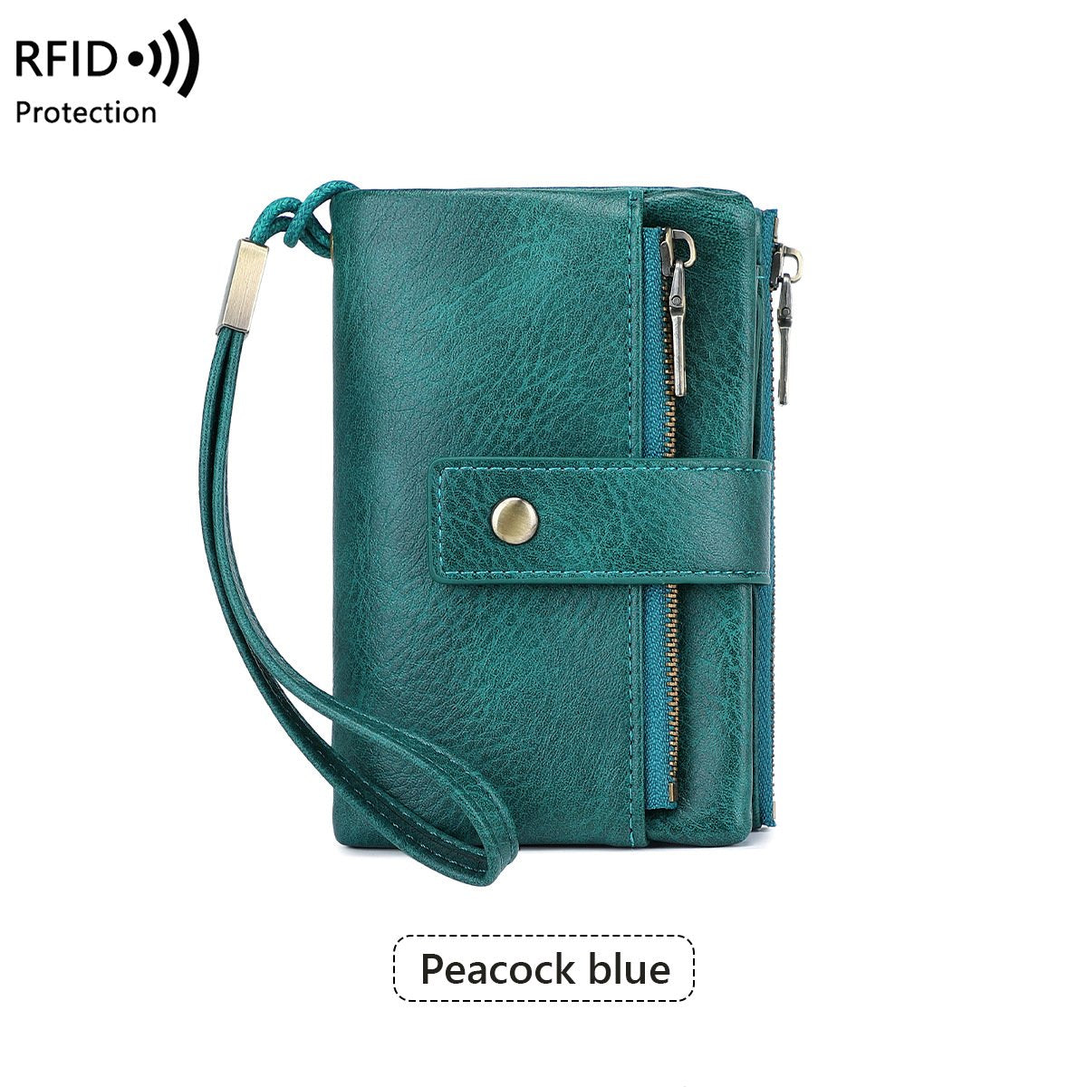 💼 Kétszínű PU bőr pénztárca🔒 RFID védett női pénztárca – Adatvédelem és elegancia egyben!