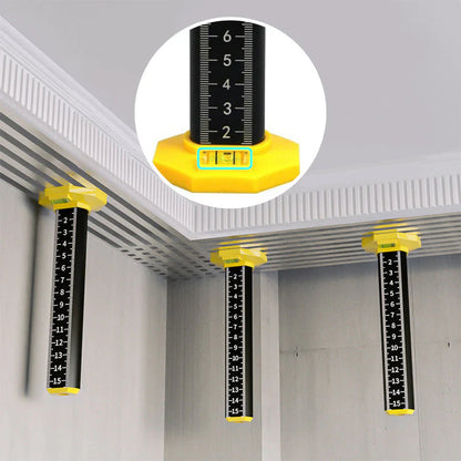 🔥1+1 ingyenes📏 2-in-1 Profi-Nivellierstab✨ Leichtes Aluminium-Werkzeug – Magnetbasis & millimetergenaue HD-Skala!