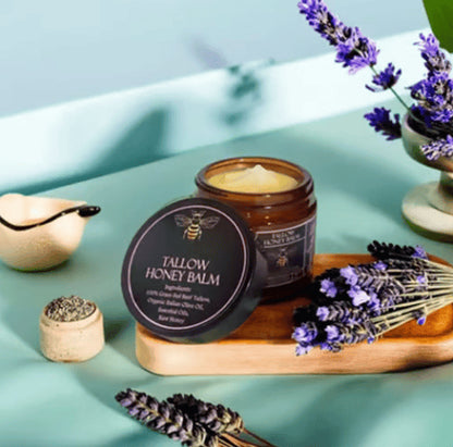 💰Többet vásárol, többet spórol!🍯✨ Honey Tallow Balm – Tápláló faggyúbalzsam olívaolajjal és mézzel, teljes testre! 🧴💛
