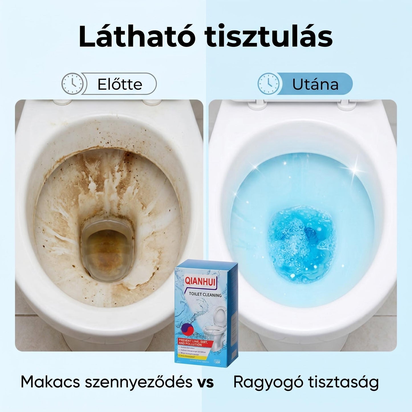 🎁🔥12+4 ingyenes🚽 Citromillatú WC-tisztító tabletták✨ Makacs foltok nélkül, hosszú távú frissesség a fürdőszobában!