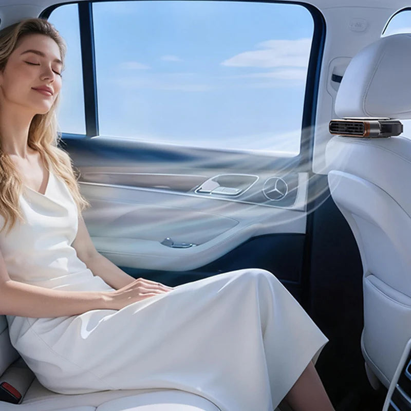 💥🎉50% árcsökkentés🚗 Maradjon hűvösen minden út során – Újratölthető autósülés hűtőventilátor 3 sebességgel – Utánvétes 💨❄️