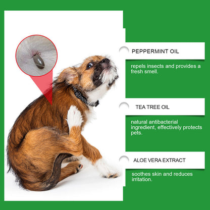 📣🔥1+1 ingyenes🐕🌿 100%-ban természetes bolha- és kullancsirtó spray – Biztonságos kutyáknak és macskáknak! 🐱✨