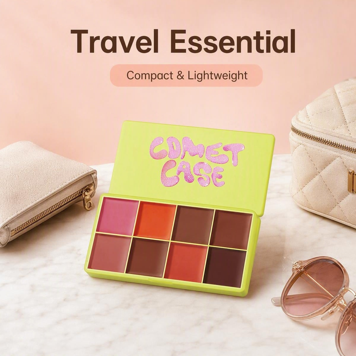 🎨✨ 8 színű sokoldalú arcpirosító paletta – Krémes, selymes textúra, vízálló, pirosítóként, kontúrozóként és highlighterként is! 💄💖