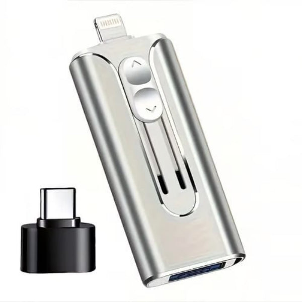 💾⚡ DATAFLEX 3 az 1-ben pendrive – 128 GB, akár 20 MB/s sebesség, iPhone-hoz és Androidhoz is! 📱💻
