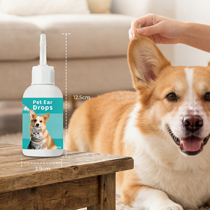 🎁1+1 INGYEN (2 db)🐕👂 Kíméletes fültisztító cseppek – Rugalmas szilikoncsúccsal, 4 lépéses használattal, macskáknak és kutyáknak! 🐱✨