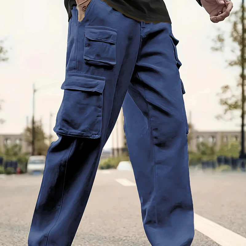 🎁Ingyenes karkötő🔥40% árcsökkentés 👖✨ Cargo nadrág + póló szett – Tágas zsebekkel és laza szabássa!