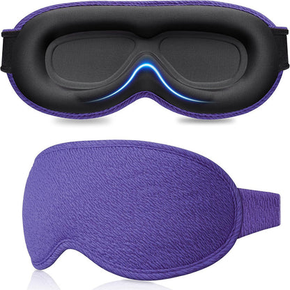 🔥1+1 ingyenes🌙 Kontúrozott memóriahabos szemmaszk😴 3D ergonomikus alvószemmaszk – 100% fényzáró, nyomásmentes kényelem egész évben!