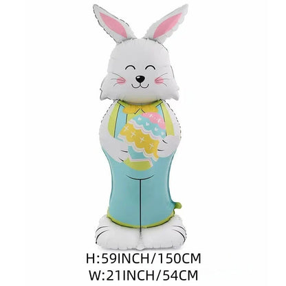 🔥1 vásárol 1 ingyen kap🐰 Húsvéti 3D álló fóliaballon – Vidám dekoráció minden bulira!