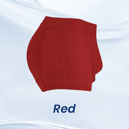 🔥1+1 ingyenes👖Férfi fenékemelő hálós boxeralsó💪 Légáteresztő és vastag párnázás: növelje férfias vonzerejét még ma!