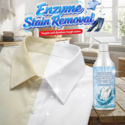 🔥🔥2+2 ingyenes🧼 Aktív enzimkeszítmény folt eltávolító spray ✨ Vízmű mosás nélküli tisztítószer – Ruhák, cipők és kárpitok univerzális megoldása!