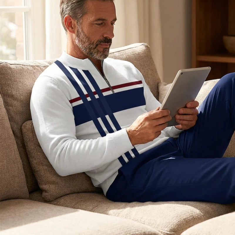 😜 35% árcsökkentés🔥 Megfizethető ruhakészletek🏃‍♂️ Férfi modern mintás edzőruha szett – Kényelmes és stílusos mindennapokra!👖