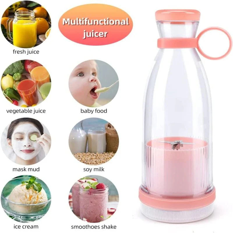🔥Eladó alacsony áron🥤420ml Hordozható Turmixgép – 15 Csésze/Charge, BPA-mentes!