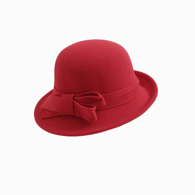 😊70% kedvezmény az eredeti árból🎩 Női vintage kalap nagy masnival – Retro stílus és kényelem minden napra!