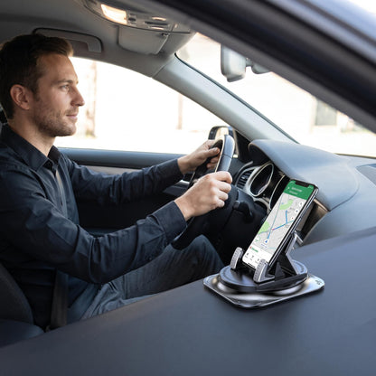 🎁1+1 INGYEN (2 db)🚗📱 Csúszásmentes autós telefontartó – 360° forgatható univerzális tartó！